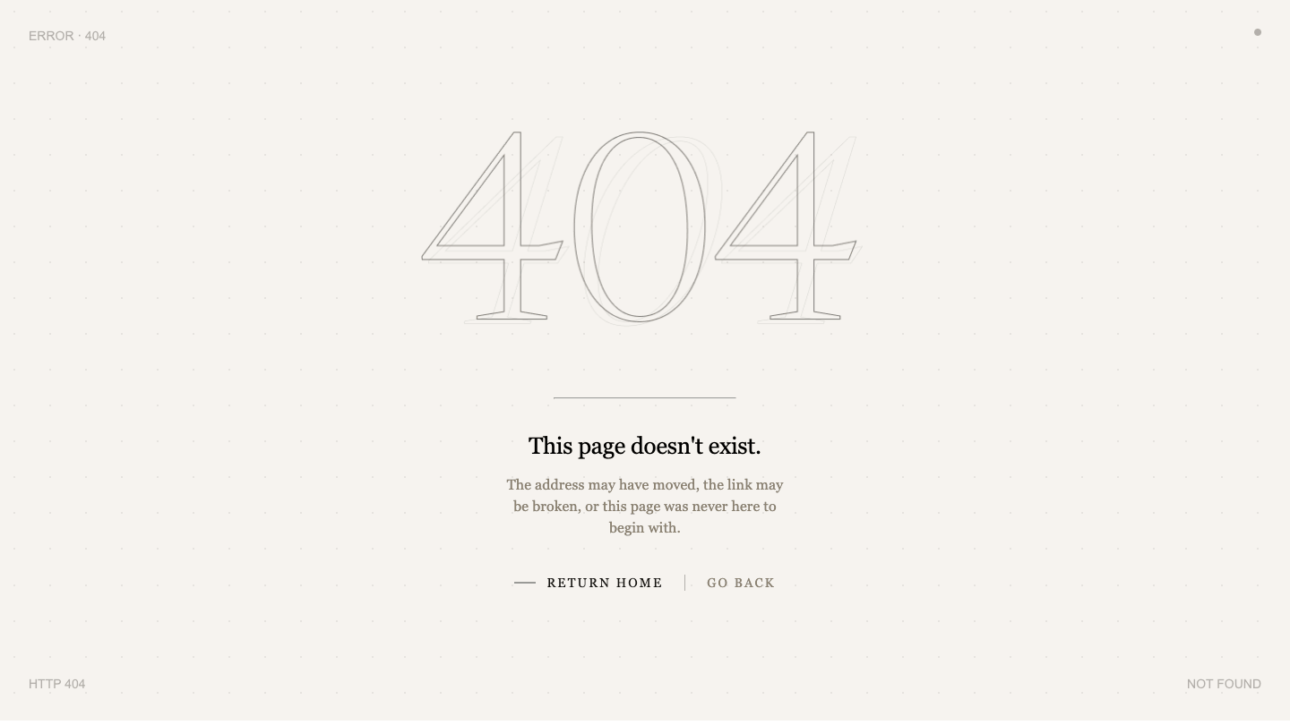 404 Page HTML CSS #2 (GSAP)
