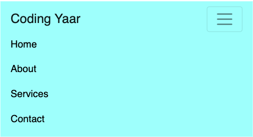 Bootstrap Navbar right mobile result