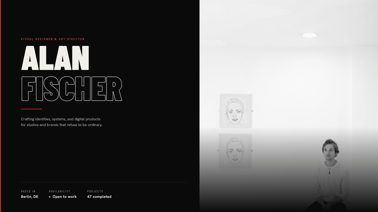 Hero Section HTML CSS Portfolio