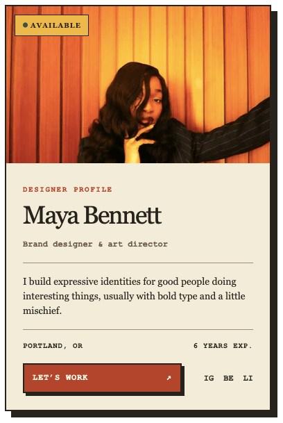 Profile Card HTML CSS #4