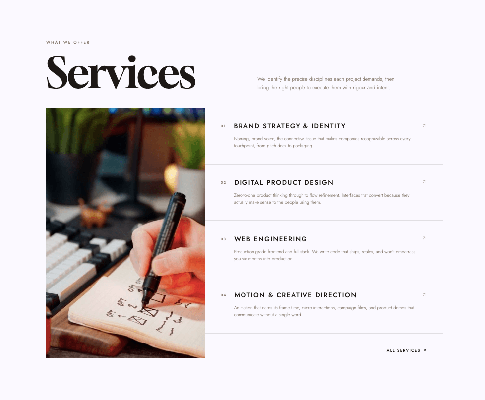 Services Section HTML CSS #3