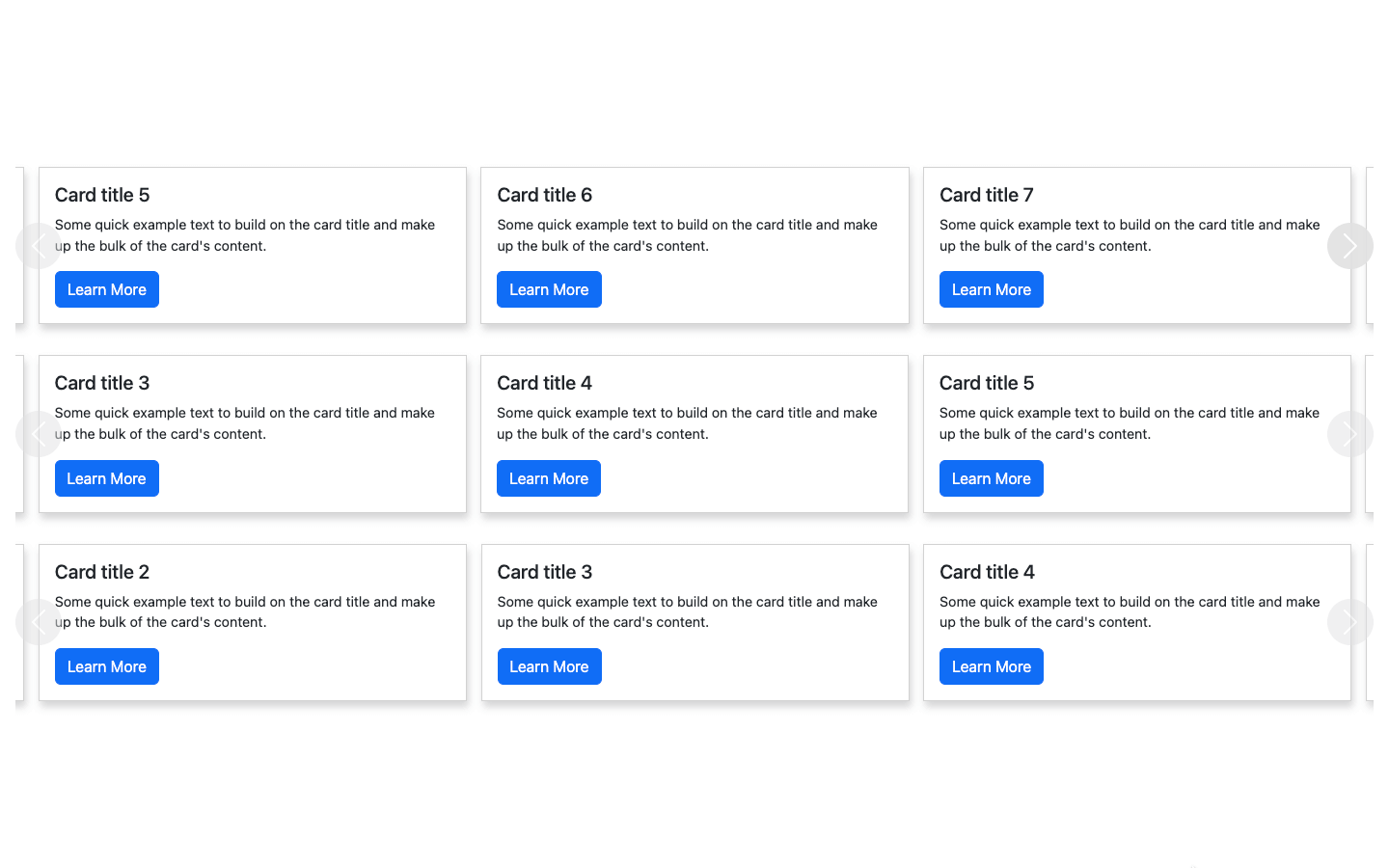 Multiple Bootstrap Card Sliders On Same Page Coding Yaar