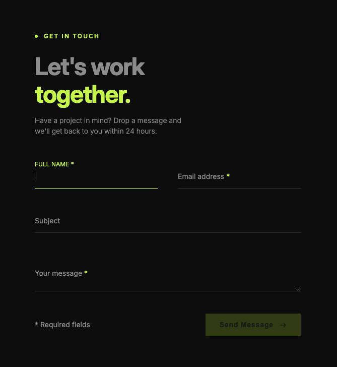 Contact Form HTML CSS JavaScript #2